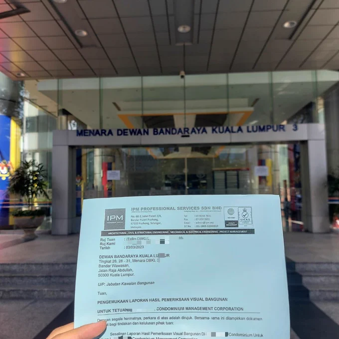 📒 Completed building inspection report of a condominium and submitted to Kuala Lumpur City Hall (DBKL). 🏢🏢🙏🙏

#IPMProfessionalServices #ProfessionalConsultant #BuildingInspection #EngineeringInspection #BuildingAudit #BuildingAssessment #PemeriksaanBangunan #DBKL #MBSJ #MBPJ #MPAJ #MPKj

*****************************
💻 Website: https://ipm.my/
📩 Email: admin@ipm.my
☎ Call: 03-8066 7631 (Selangor/ Kuala Lumpur)
☎ Call: 07-355 5631 (Johor Bahru)
🔗 Facebook: https://www.facebook.com/IPMProfessionalServices/
🔗 LinkedIn: https://www.linkedin.com/company/ipm-professional-services/
