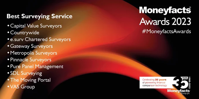 Moneyfacts Awards Finalists for Best Surveying Service