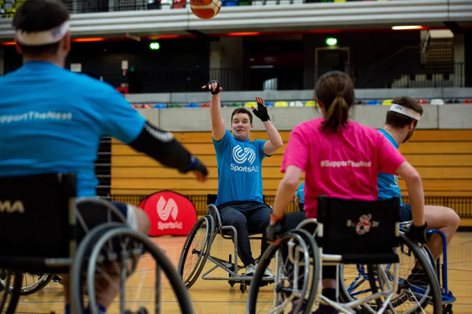 Saffery Champness lifted the #SupportTheNext Trophy, SportsAid's annual wheelchair basketball competition, at the @CopperBoxArena yesterday 🏀 

The 15-team tournament, sponsored by Reed Smith, celebrated accessibility and inclusion as part of #SportsAidWeek 2023! 

#MyMiles