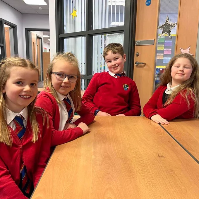 P4 children at Burnside PS