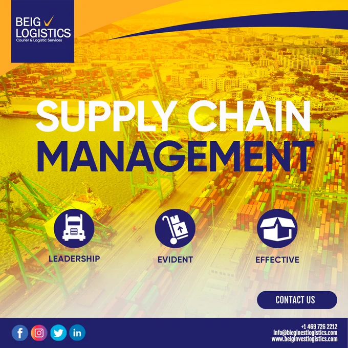To learn more about Supply Chain Management, visit www.beiginvestlogistics.com.

#shipping #freightforwarder #securedpackage #supplychainsolution #dallastx #businesspartner #oncalldelivery #express #transportcompany #rushdelivery #logisticssolutions #cargo #trucking #fleet #truckers #ecommerce #usa #trustedcourier #boxtruck #freight #logisticpro #logistics #courierservices #courier #samedaydelivery #pickuptodropoff #delivery #supplychain #localcourier #smallbusiness