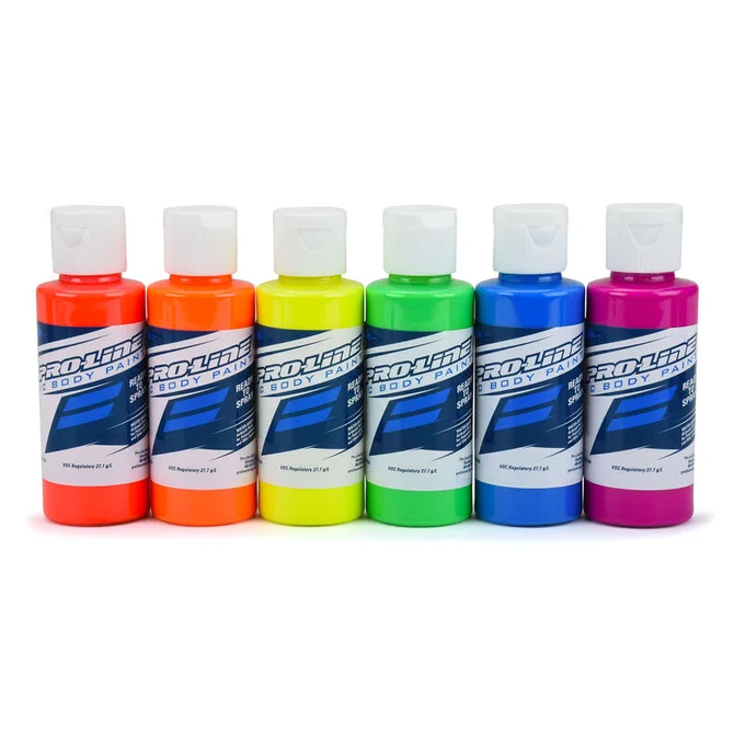 -Developed by R/C Painters for R/C Painters
-Specially Formulated for R/C Bodies
-Ready to Spray. Use right out of the bottle (with a 0.5mm tip @ 30psi)
-Spray Without the Hassle of Mixing
-Water Based

