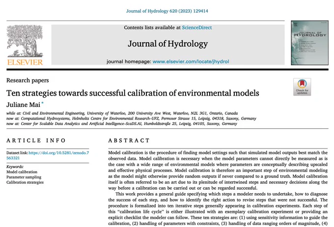 Screenshot of the first page of the linked publication:
https://doi.org/10.1016/j.jhydrol.2023.129414