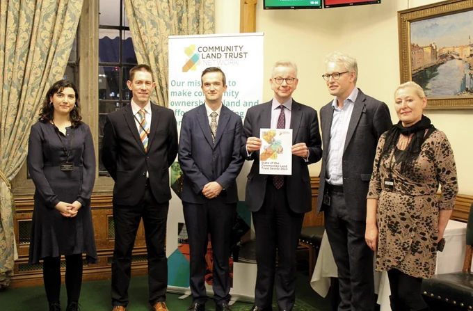 Members of the CLTN team and board with the Rt. Hon Michael Gove MP and Danny Kruger MP