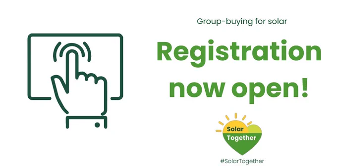 Registration now open for the Solar Together scheme