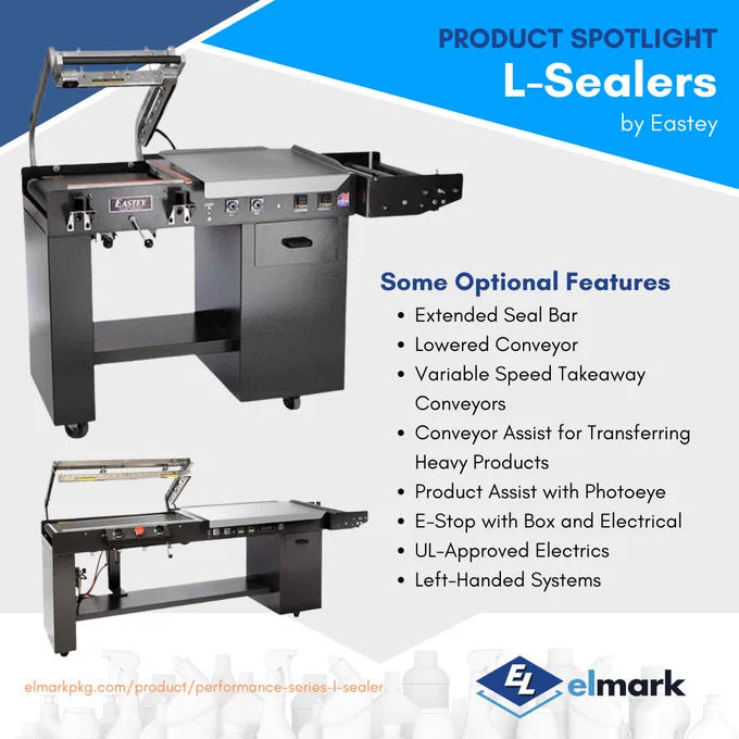 Proven reliable over and over again, these intermediate level EASTEY L-Sealers provide you with all the quality features found in much higher priced machines.