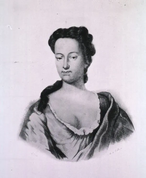 Lithograph portrait of Elizabeth Blackwell.
