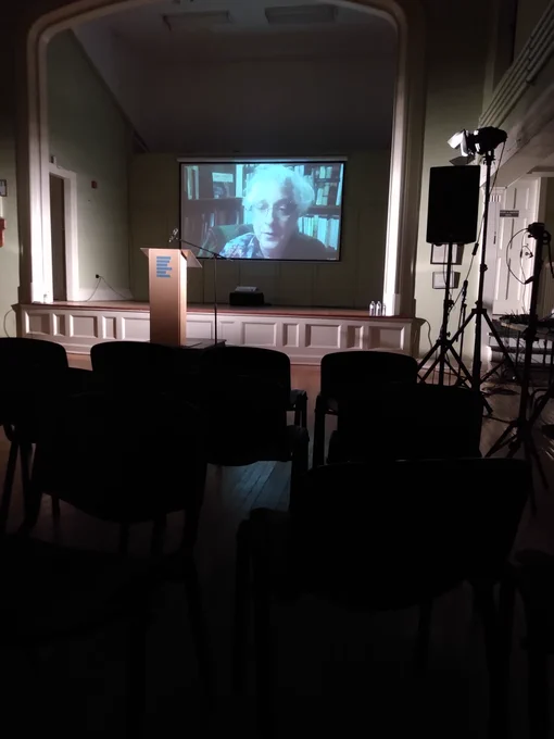 Stuart Ross joining us virtually through Zoom.