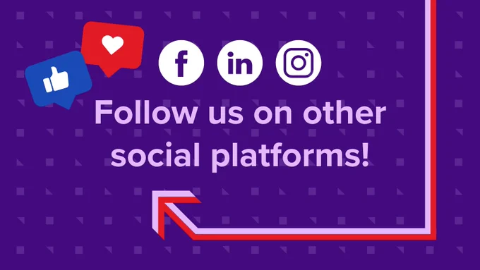 Follow us on other social platforms! 