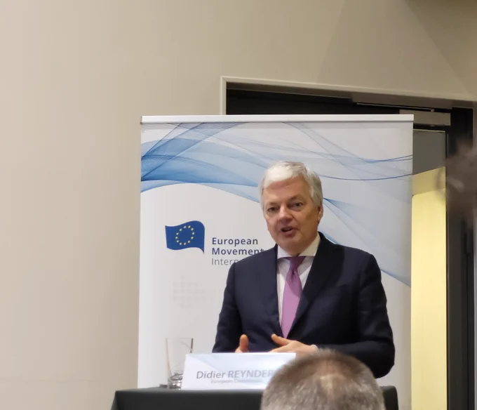 Commissioner Didier Reynders during the event