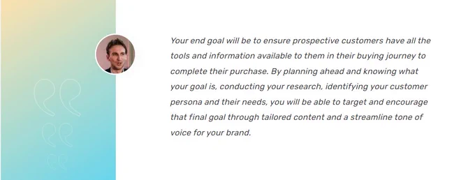 Craig Murphy also advises websites to prioritise their target audience and offering them content that will help them in their buying journeys to increase conversions.