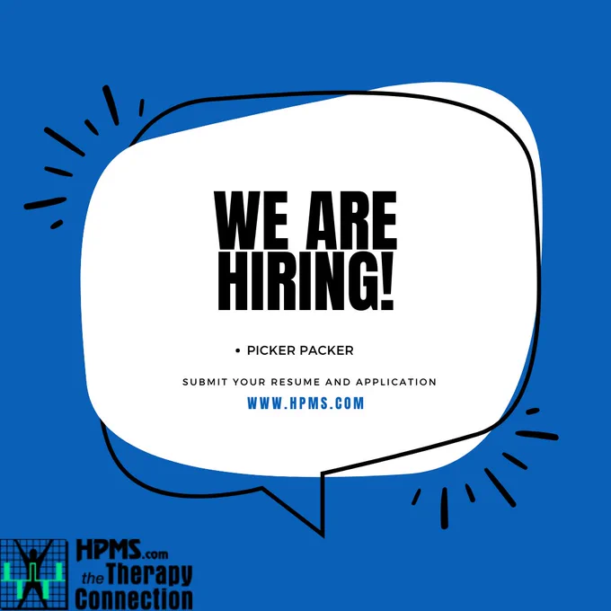 We are hiring! Picker Packer position is open now! Submit your Resume and Application to Jobs@hpms.com.