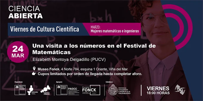 ¡Tenemos una cita! A las 18 h en #MuseoFonck de #ViñaDelMar https://www.explora.cl/valparaiso/marzo-de-innovadoras-investigadoras-ingenieras-y-matematicas-en-los-viernes-de-cultura-cientifica/ #CienciaAbierta #CulturaCientífica #EntradaLiberada #TodoPúblico