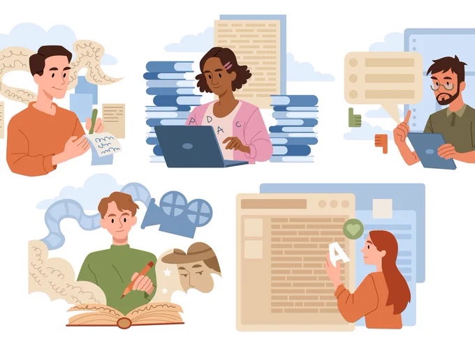 a group of people writing collaboratively in the third space