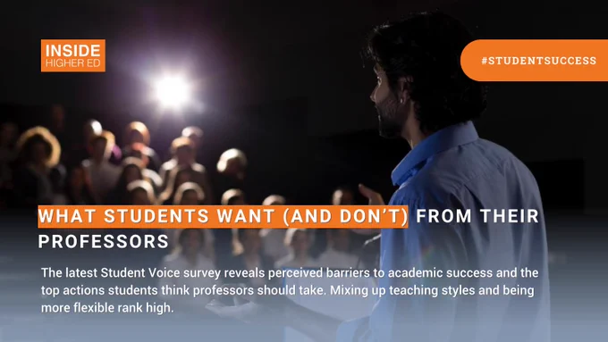 Text: What Students Want (and Don’t) From Their Professors