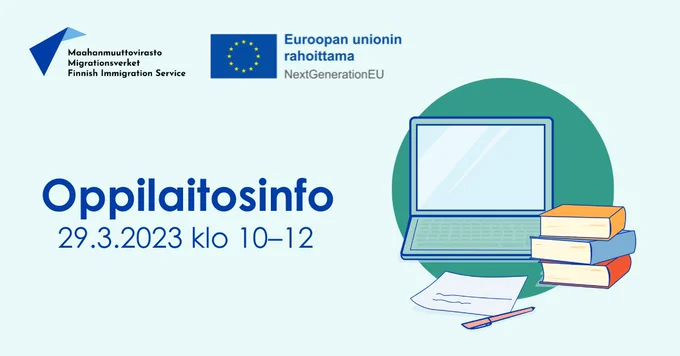 Oppilaitosinfo 29.3.2023 klo 10–12.