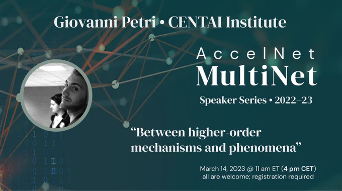 Event card for Giovanni Petri's MultiNet talk
