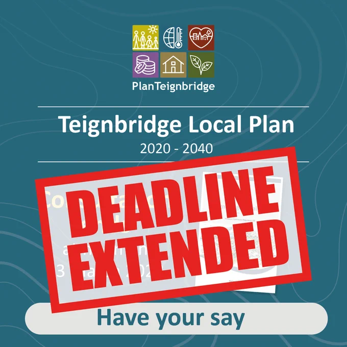 Local plan artwork with deadline extended wording