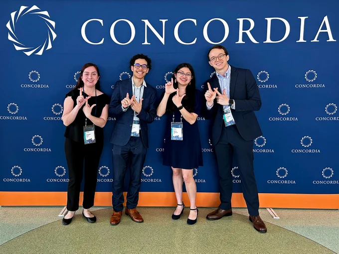 LEDA students and alumni attend the 2023 Concordia Americas Summit