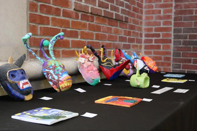 Table of student art