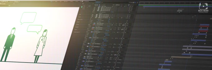 Box Bear Digital Timeline in Adobe After Effects
