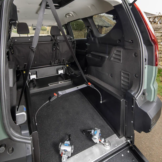 Interior detail of the Dacia Jogger Wheelchair Accessible Car.