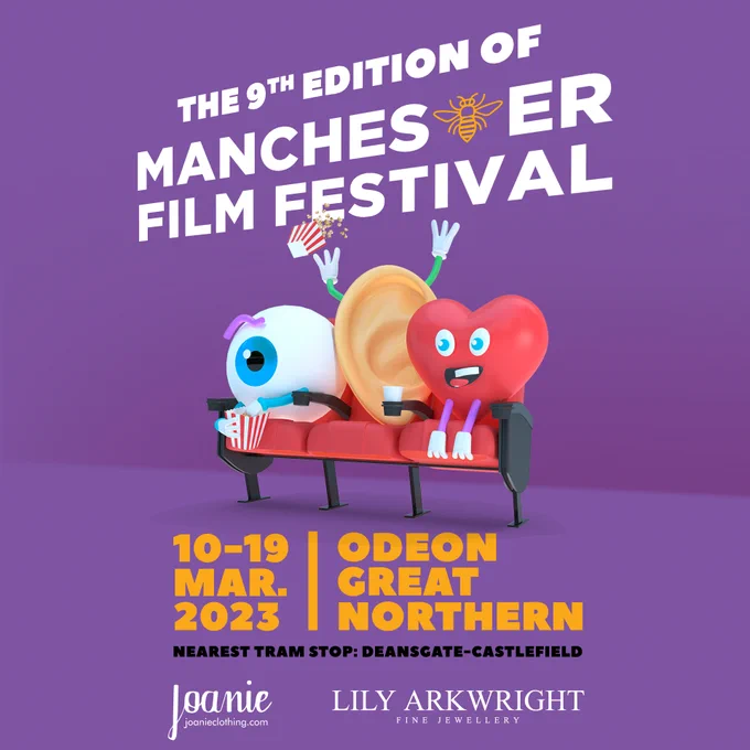 Poster for the 9th edition of the Manchester Film Festival which runs from 10 - 19 March at Odeon Great Northern.