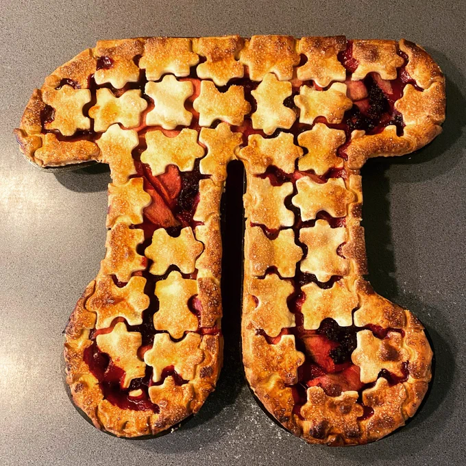 Puzzle-of-pi pie