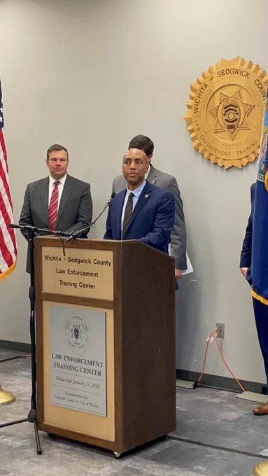 BJA Director Moore speaks at a podium.