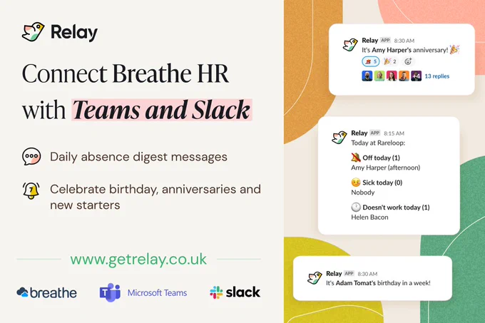 Connect Breathe HR with Teams and Slack