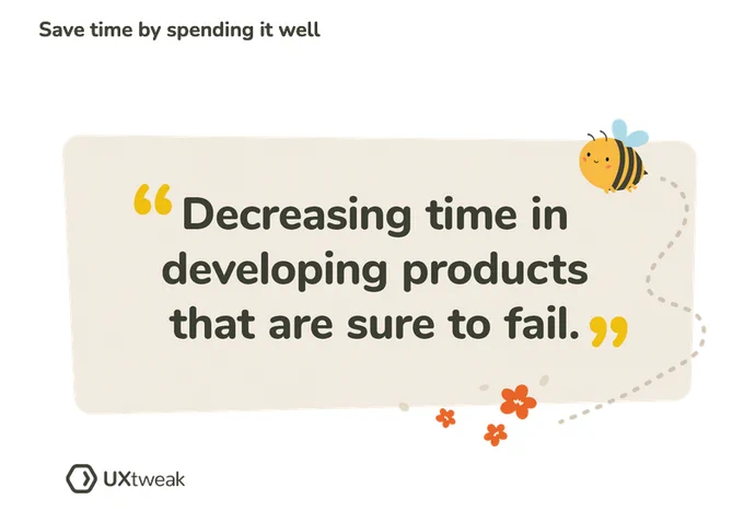 Save time by spending it well: decreasing time in developing products that are sure to fail