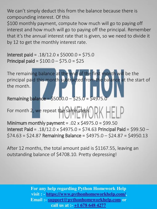 Complete Your Python Homework