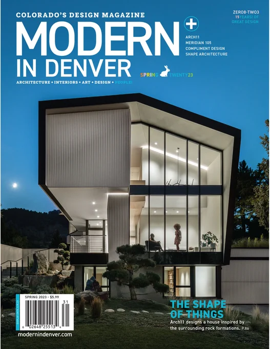 Modern house on a magazine cover
