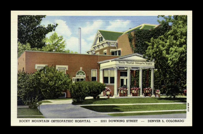 The Rocky Mountain Osteopathic Hospital, home of the family medicine residency program that closed in 1998.