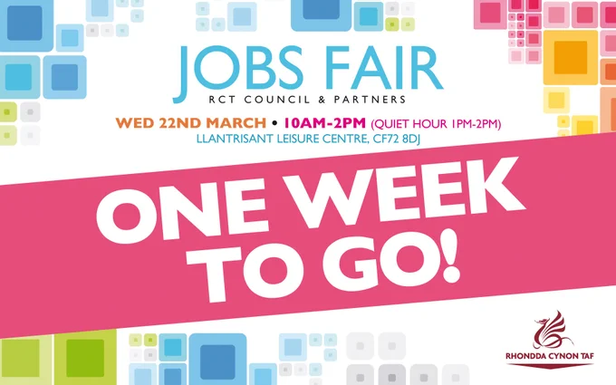 There’s only ONE week to go until this year’s RCT Council and Partners Jobs Fair!