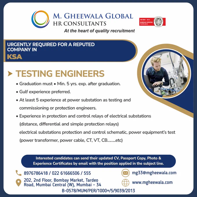 #mgheewala #mgheewalaconsultancy #hrconsultancy #overseasjob #jobsincompany #jobsinsaudiarabia #ksajobs