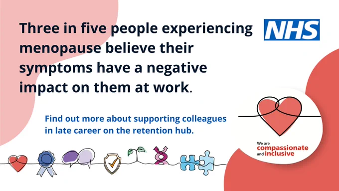 Three in five people experiencing menopause believe their symptoms have a negative impact on them at work. Find out more about supporting colleagues in late career on the retention hub.