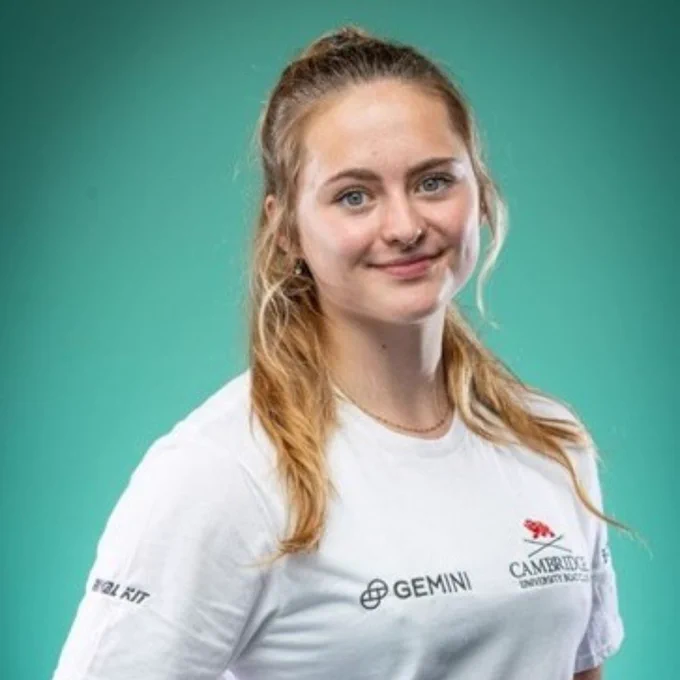 Head shot of Iris Powell wearing a CUBC top