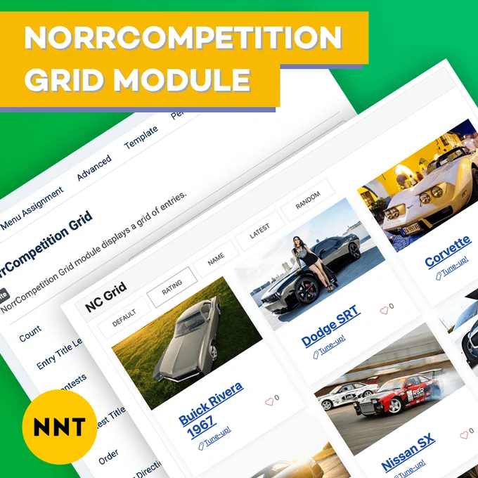 NorrCompetition Grid 2.0 - a new commercial add-on for voting contest extension. now is Joomla 4 ready. #web_development