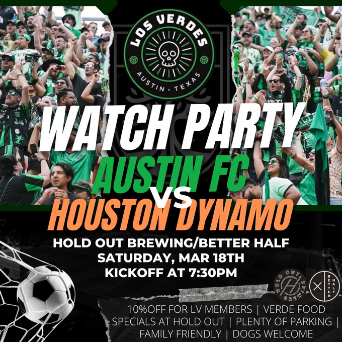 Watch party details for this weekend’s Austin FC game