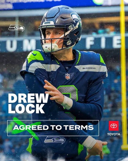 Drew Lock has agreed to terms!