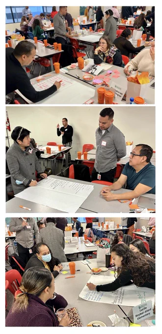 Collage of educators collaborating