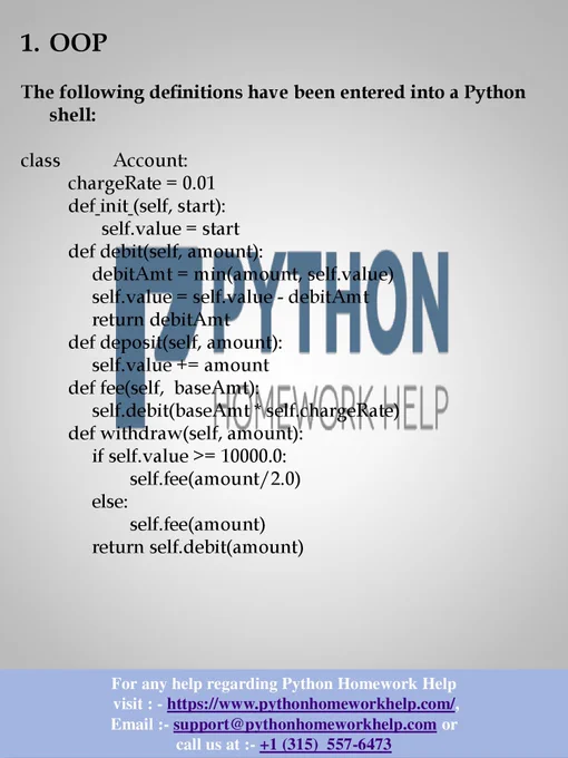 Online Python Homework Help
