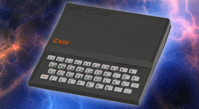 The image show a Sinclair ZX81.