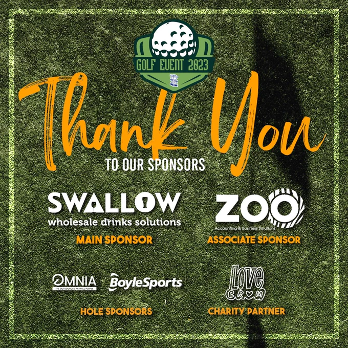 Thank you graphic for Marbella Golf Trip sponsors.