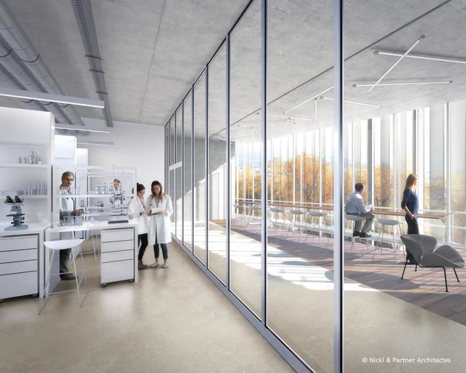 Bâtiment de recherche biomédicale (BRB)
Photo : Nickl & Partner Architekten