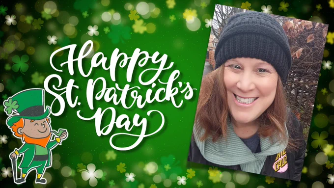 Canva training - on St Patrick's Day - The Newcomb - a Canva Verified Expert in the UK - delivering workshops webinars worldwide