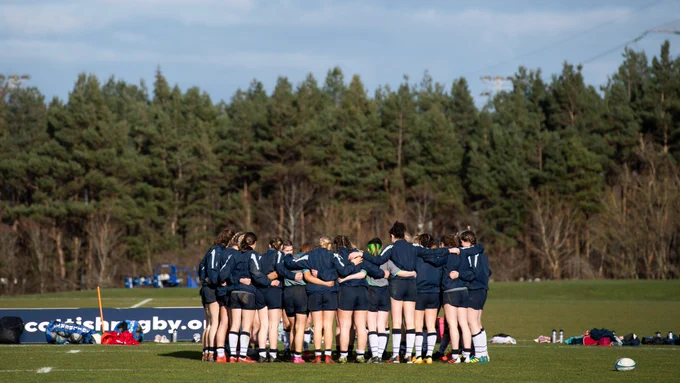 Scotland pathway players at training