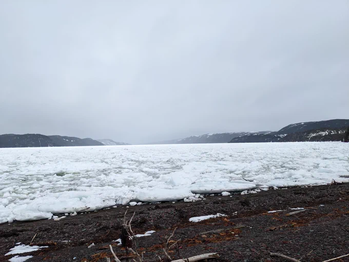 Looking down Smith Sound.