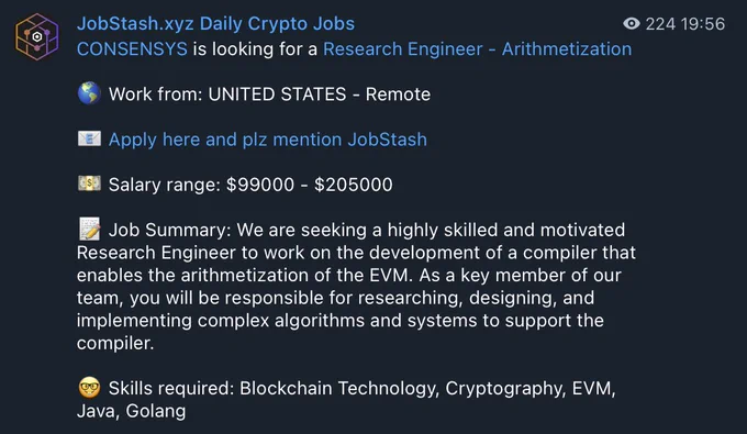 Consensys - Research engineer - Arithmetization - GPT Structuring of data